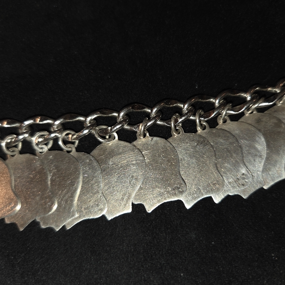 Leonore Doskow Handmade Sterling Charm Bracelet - Incredible Vintage! - Picture 9 of 16